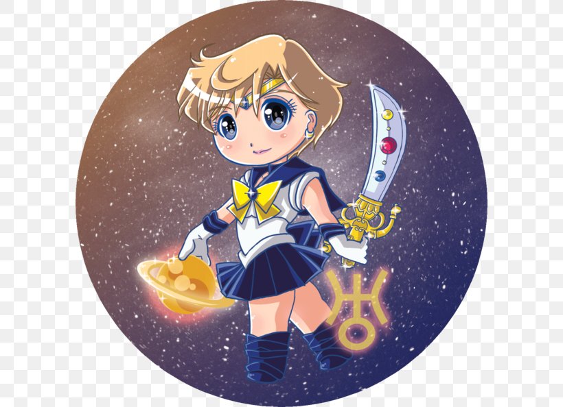 Sailor Uranus Chibiusa Sailor Moon DeviantArt, PNG, 600x594px, Watercolor, Cartoon, Flower, Frame, Heart Download Free