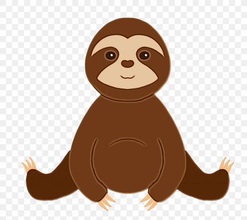 Sloths Cartoon Drawing Sid, PNG, 1000x893px, Watercolor, Cartoon, Drawing, Paint, Sid Download Free
