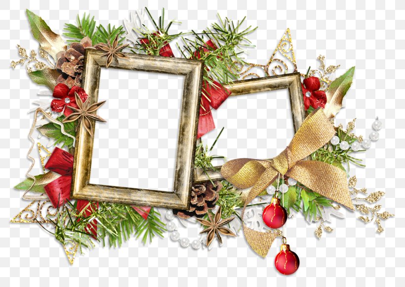 Picture Frames Christmas Ornament, PNG, 800x580px, Picture Frames, Branch, Christmas, Christmas Decoration, Christmas Ornament Download Free