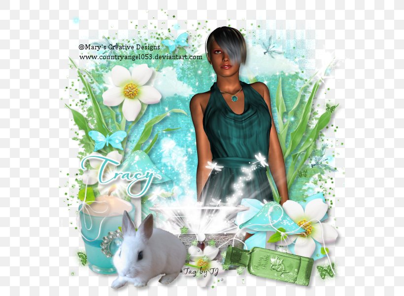 Easter Green, PNG, 600x600px, Easter, Flower, Green, Rabbit, Rabits And Hares Download Free