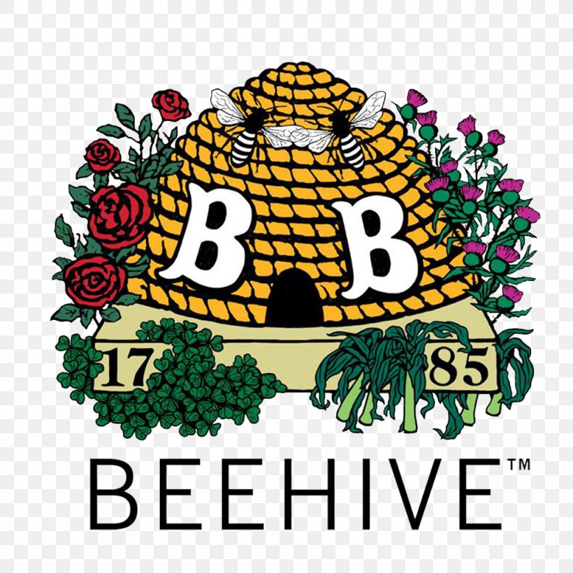 Logo Beehive Brand Industry, PNG, 1024x1024px, Logo, Area, Art, Bee, Beehive Download Free