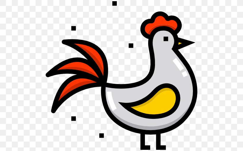 Rooster Cartoon Beak Clip Art, PNG, 512x512px, Rooster, Artwork, Beak, Bird, Black And White Download Free