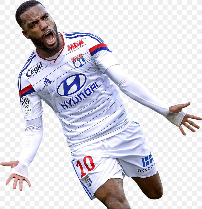 Alexandre Lacazette Olympique Lyonnais Jersey Football 2003–04 FA Premier League, PNG, 889x924px, Alexandre Lacazette, Athlete, Clothing, Football, Football Player Download Free