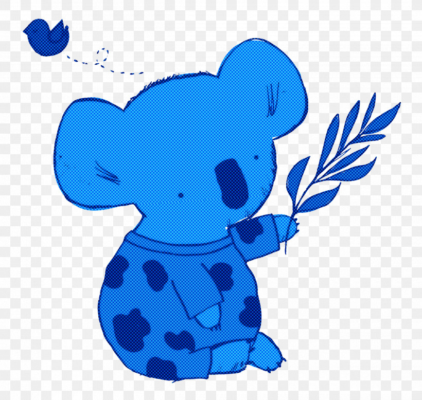 Cartoon Character Electric Blue M Cobalt Blue / M Electric Blue / M, PNG, 2500x2372px, Koala, Biology, Cartoon, Cartoon Koala, Character Download Free