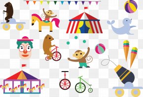 Free Circus Decorative Patterns Vector Material Buckle - Graphic Design Circus Clip Art PNG