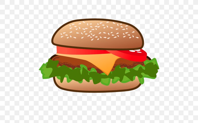 Hamburger Cheeseburger French Fries Emoji Veggie Burger, PNG, 512x512px, Hamburger, Bread, Cheeseburger, Dish, Emoji Download Free