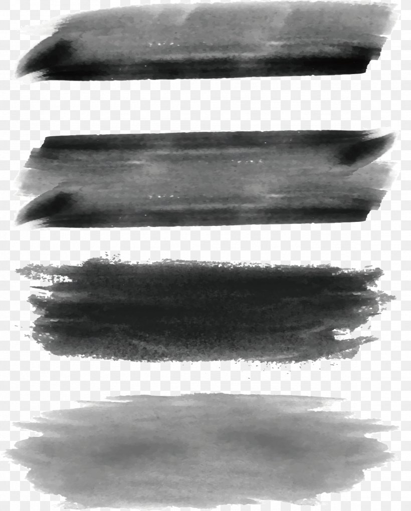 Ink Brush Black And White Paintbrush Watercolor Painting, PNG, 2353x2929px, Brush, Black, Black And White, Ink Brush, Monochrome Download Free