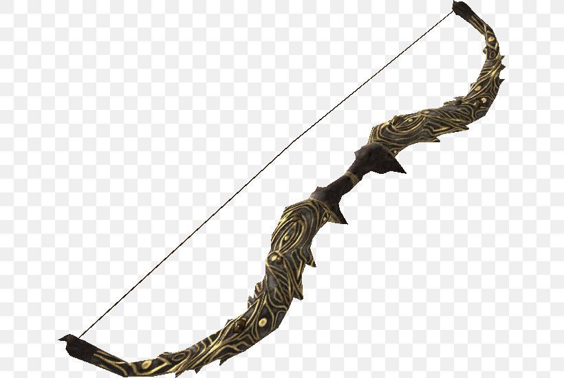 The Elder Scrolls V: Skyrim Oblivion Weapon Role-playing Game Bow And Arrow, PNG, 651x550px, Elder Scrolls V Skyrim, Bow, Bow And Arrow, Cold Weapon, Dagger Download Free