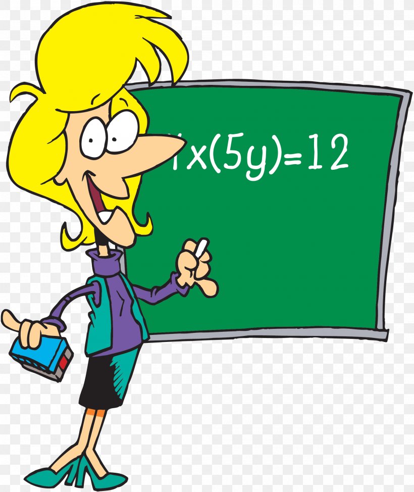 Cartoon Teacher Mathematics Royalty-free, PNG, 2000x2377px, Cartoon, Area, Artwork, Blackboard, Communication Download Free