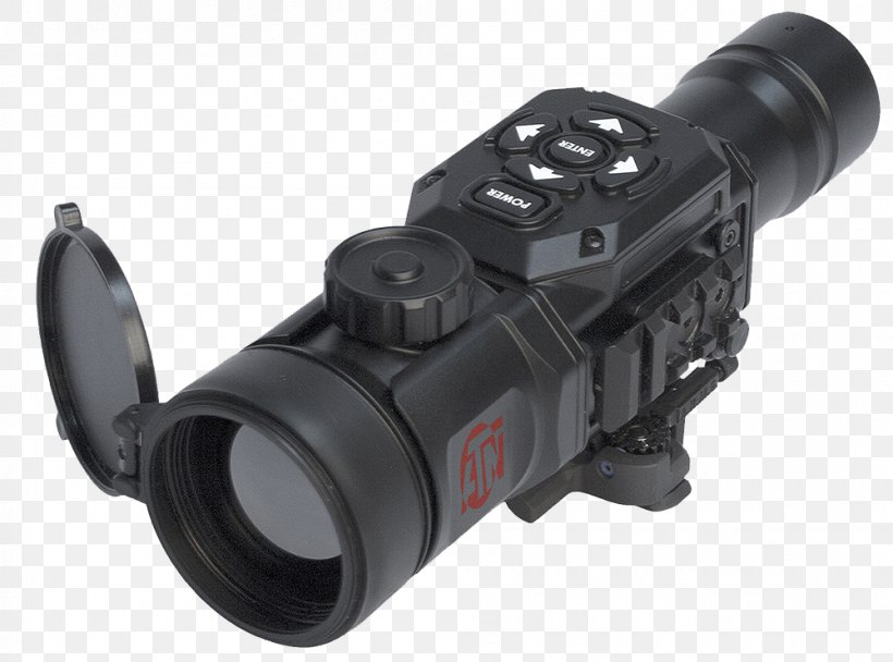 American Technologies Network Corporation Thermal Weapon Sight Telescopic Sight Thermography Thermographic Camera, PNG, 1000x742px, Thermal Weapon Sight, Binoculars, Camera, Hardware, Magnification Download Free