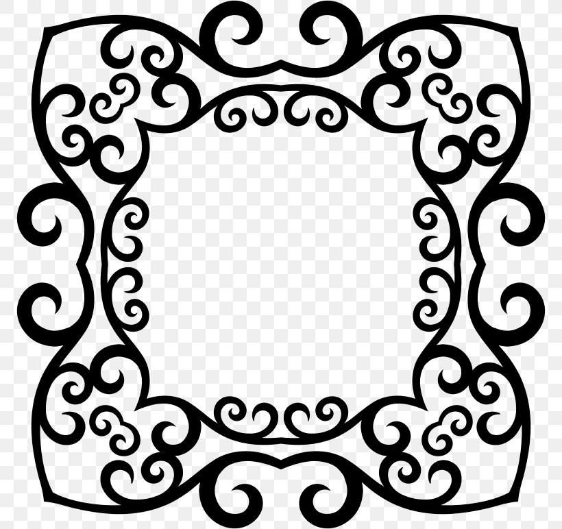 Picture Frames Photography Clip Art, PNG, 772x772px, Picture Frames, Area, Black, Black And White, Camera Download Free