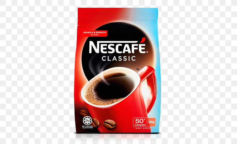Instant Coffee Cafe Coffee Milk Nescafé, PNG, 500x500px, Instant Coffee, Cafe, Cafe Au Lait, Caffeine, Coffee Download Free