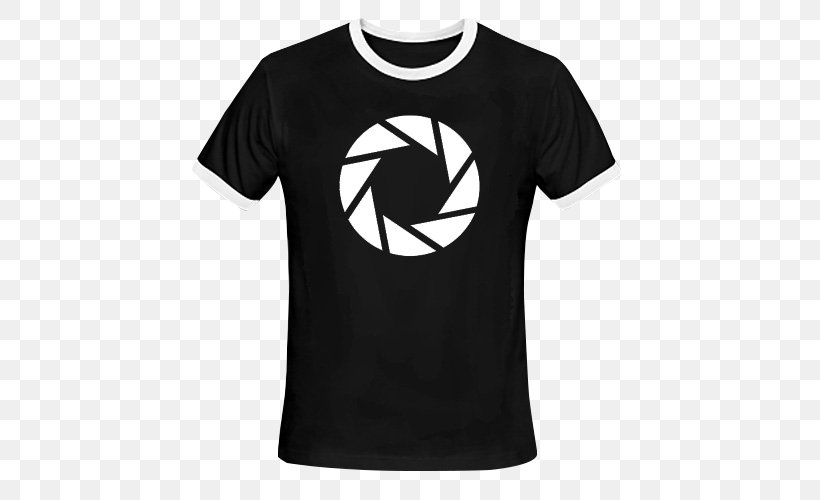 Portal 2 Aperture Laboratories Laboratory Science, PNG, 500x500px, Portal, Active Shirt, Aperture, Aperture Laboratories, Black Download Free