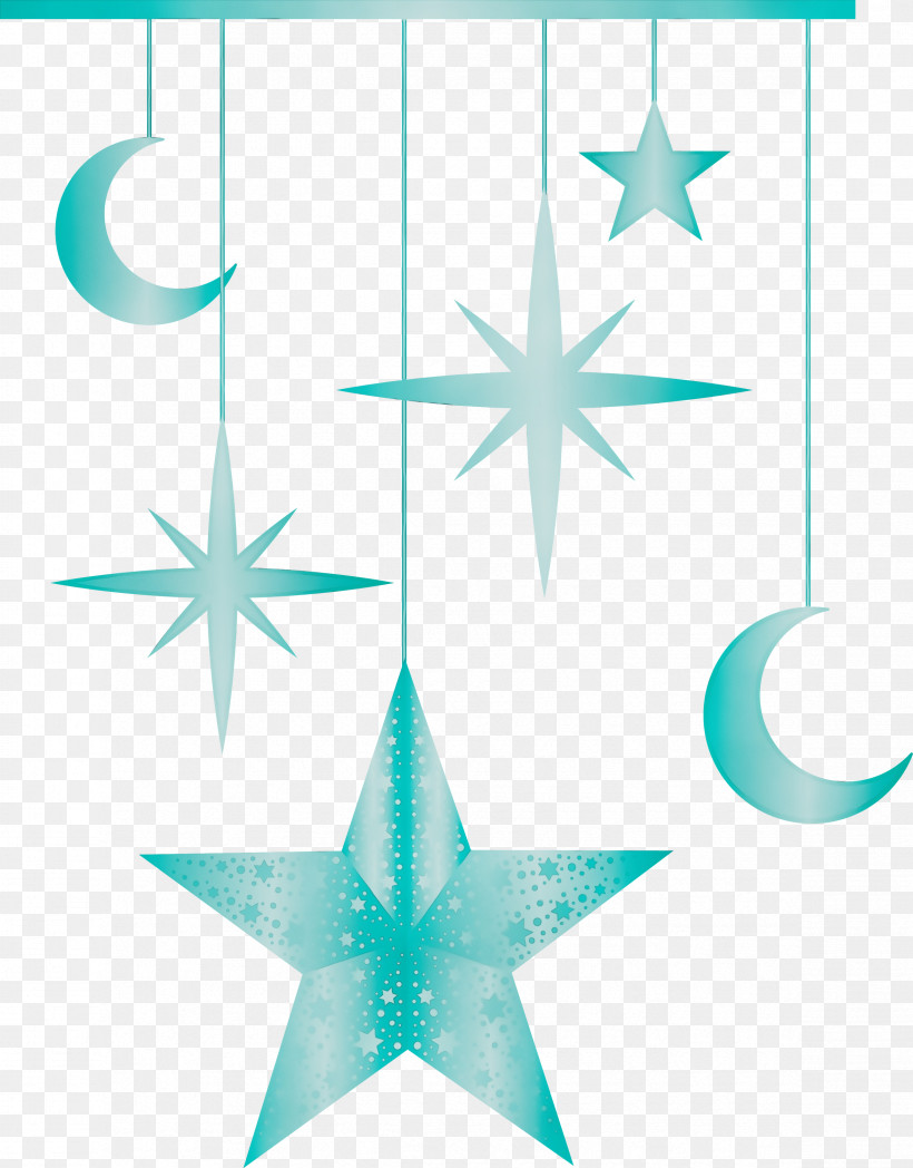 Turquoise Turquoise Star, PNG, 2346x3000px, Ramadan Kareem, Paint, Star, Turquoise, Watercolor Download Free