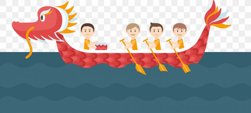 Zongzi Dragon Boat Festival Bateau-dragon, PNG, 3187x1442px, Zongzi, Art, Bateaudragon, Boat, Canoeing And Kayaking Download Free