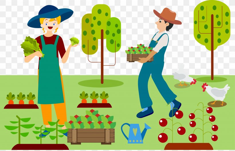 Agriculture Farmer Drawing Organic Farming, PNG, 5488x3528px, Agriculture, Advertising, Art, Cartoon, Drawing Download Free