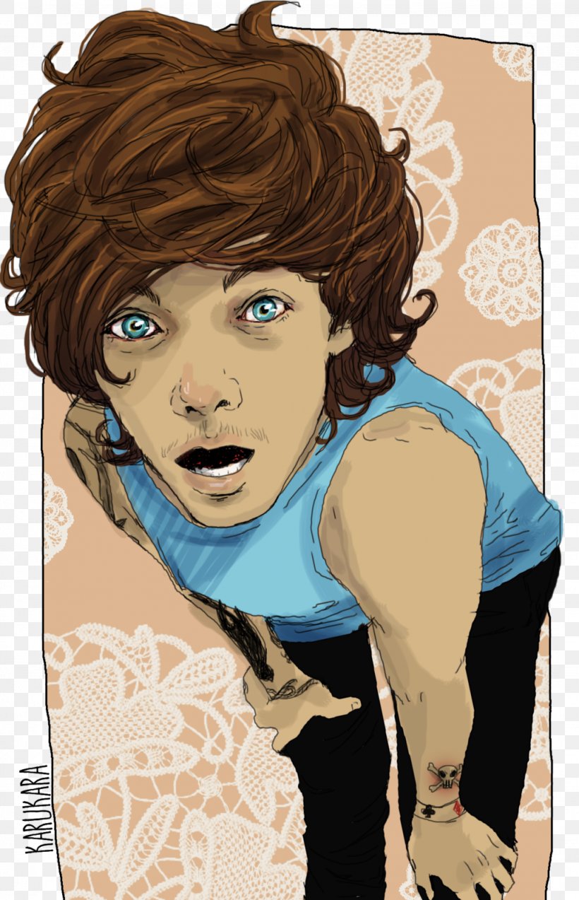 Louis Tomlinson Fan Art One Direction, PNG, 1024x1590px, Watercolor, Cartoon, Flower, Frame, Heart Download Free