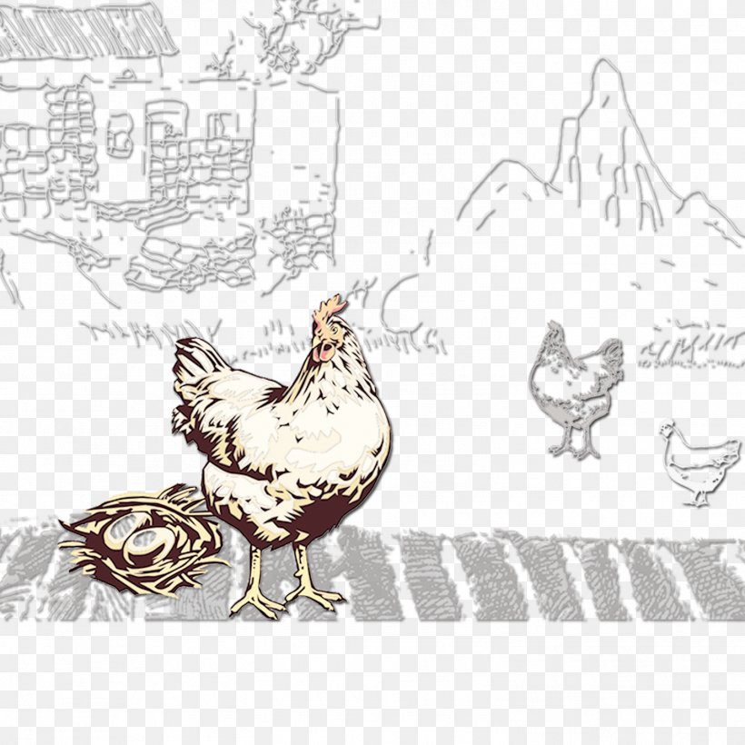 Rooster Chicken Coop Egg, PNG, 1501x1501px, Rooster, Art, Beak, Bird, Black And White Download Free