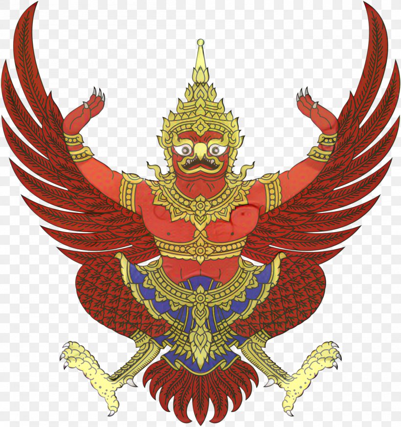 Emblem Of Thailand National Emblem Coat Of Arms Flag Of Thailand, PNG, 1998x2125px, Emblem Of Thailand, Coat Of Arms, Emblem, Flag Of Thailand, Garuda Download Free