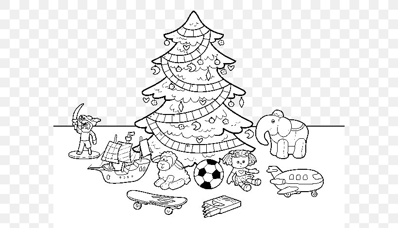 Christmas Day Drawing Illustration Christmas Tree Vector Graphics, PNG, 600x470px, Christmas Day, Art, Black And White, Christmas, Christmas Decoration Download Free