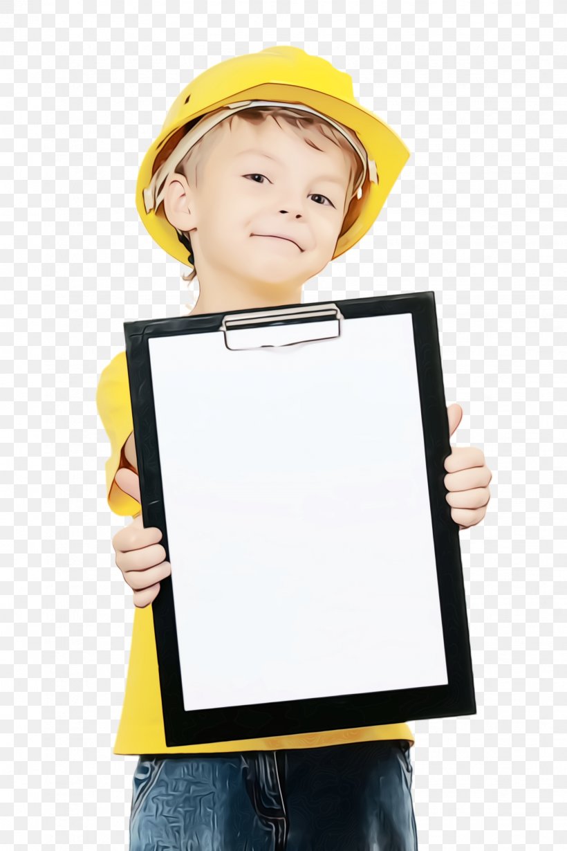 Hard Hat Yellow Personal Protective Equipment Headgear Child, PNG, 1632x2448px, Watercolor, Child, Fashion Accessory, Hard Hat, Hat Download Free