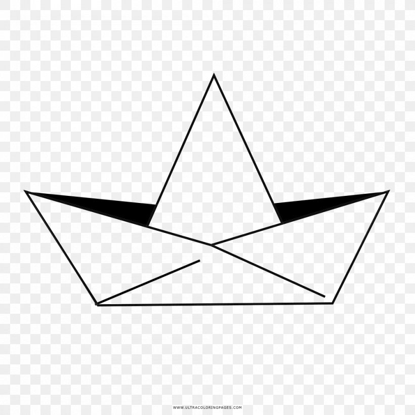 Triangle Paper Line Art Point, PNG, 1000x1000px, Triangle, Area, Art, Art Paper, Black And White Download Free