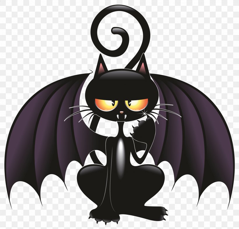 Cat Bat Kitten Cartoon, PNG, 4765x4573px, Cat, Animation, Bat, Beak, Black Cat Download Free