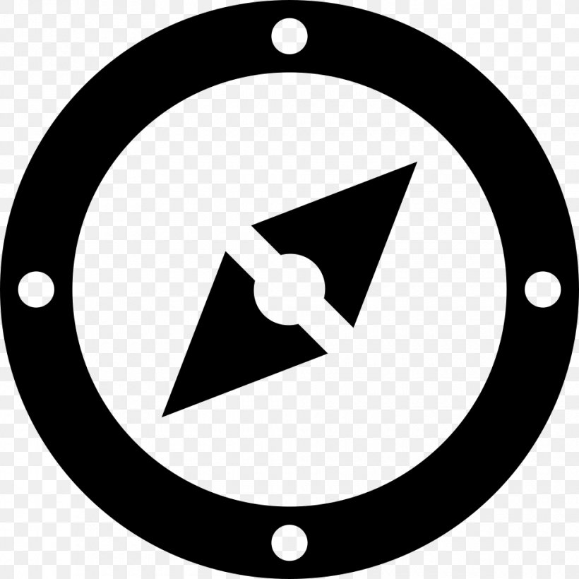 Compass, PNG, 980x980px, Compass, Area, Black And White, Cardinal Direction, Icon Design Download Free
