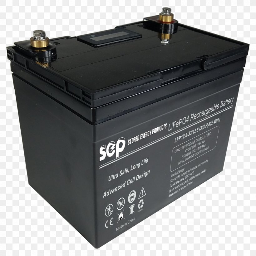 Electric Battery Outlast Lithium Iron Phosphate Battery Lithium-ion Battery, PNG, 1200x1200px, Electric Battery, Battery, Electronics Accessory, Energy Storage, Hardware Download Free