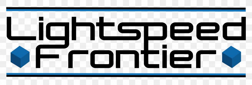 Lightspeed Frontier Logo Brand, PNG, 3215x1093px, Logo, Area, Blue, Brand, March 7 Download Free