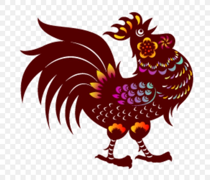 Rooster Chinese New Year Chinese Zodiac Pig Superstition, PNG, 700x700px, Rooster, Art, Beak, Bird, Chicken Download Free