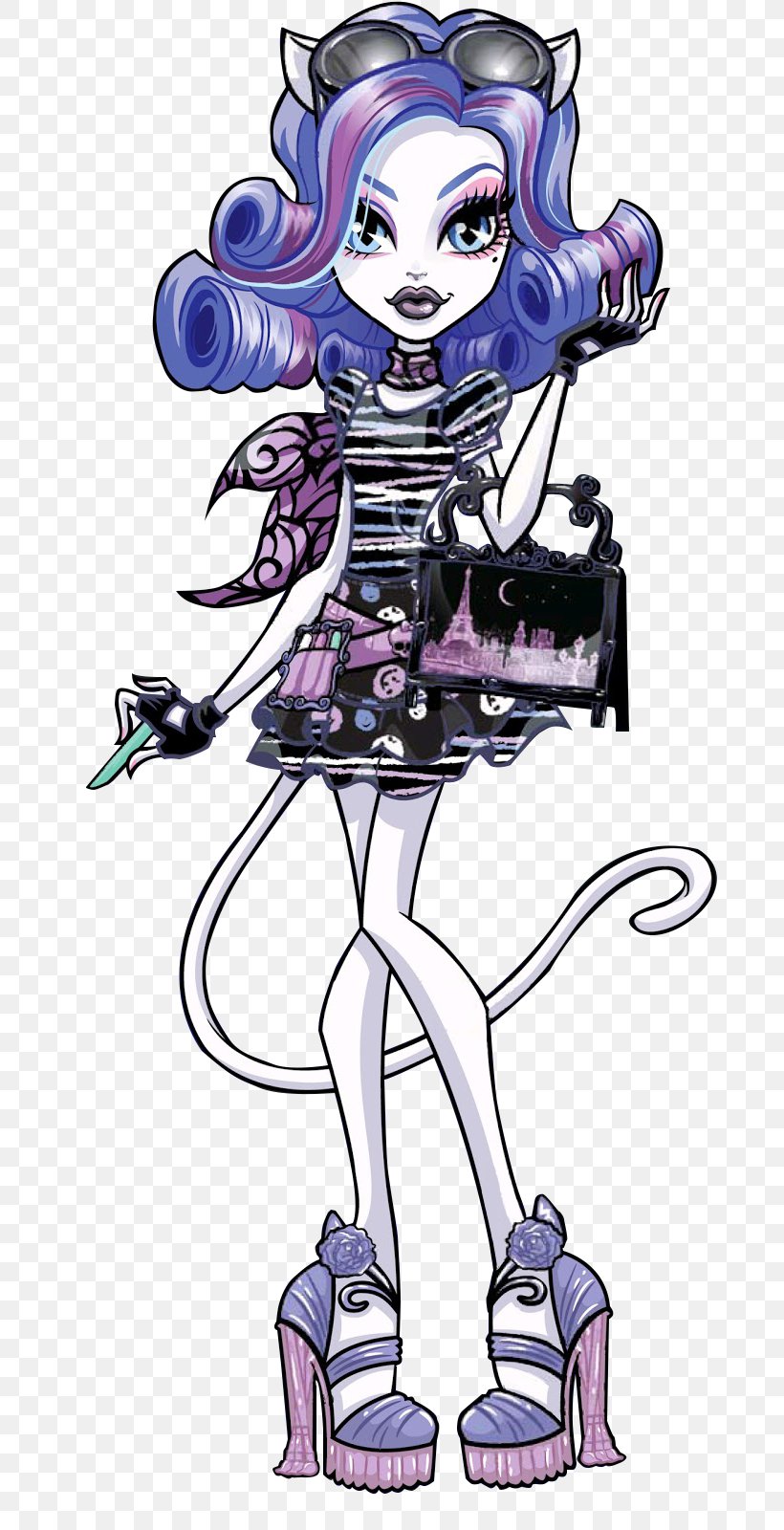Monster High Doll Werecat Ever After High Barbie, PNG, 696x1600px, Monster High, Art, Barbie, Bratz, Cartoon Download Free