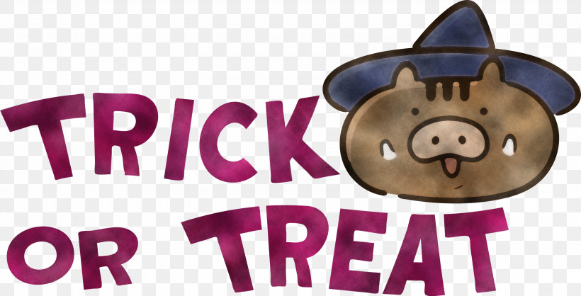 TRICK OR TREAT Halloween, PNG, 3000x1531px, Trick Or Treat, Halloween, Logo, Meter, Purple Download Free