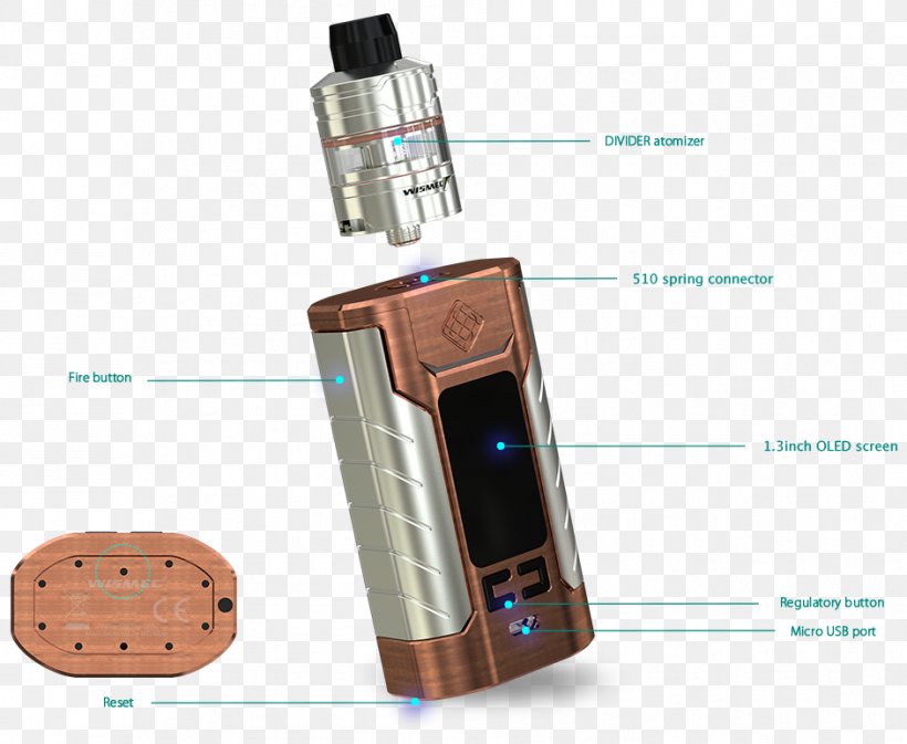 Electronic Cigarette Wismec USA Battery Charger Electric Battery, PNG, 942x774px, Electronic Cigarette, Battery Charger, Battery Terminal, Blue, Color Download Free
