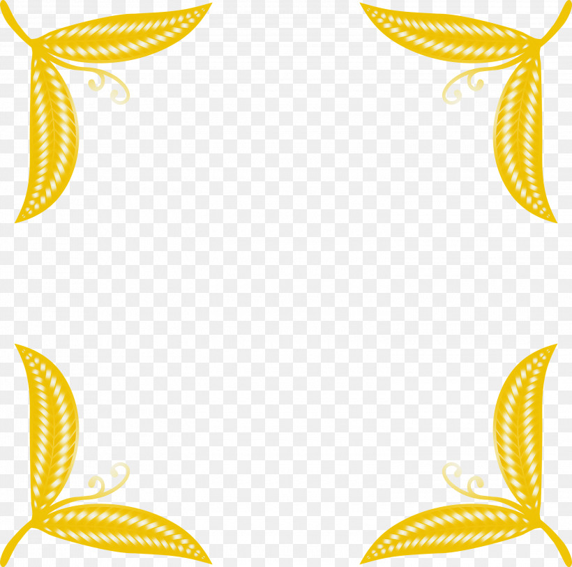 Frame, PNG, 3000x2975px, Frame, Yellow Download Free