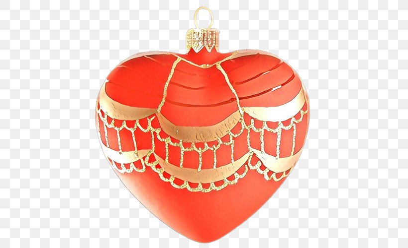Red Christmas Ornament, PNG, 500x500px, Christmas Ornament, Christmas Day, Christmas Decoration, Heart, Holiday Ornament Download Free