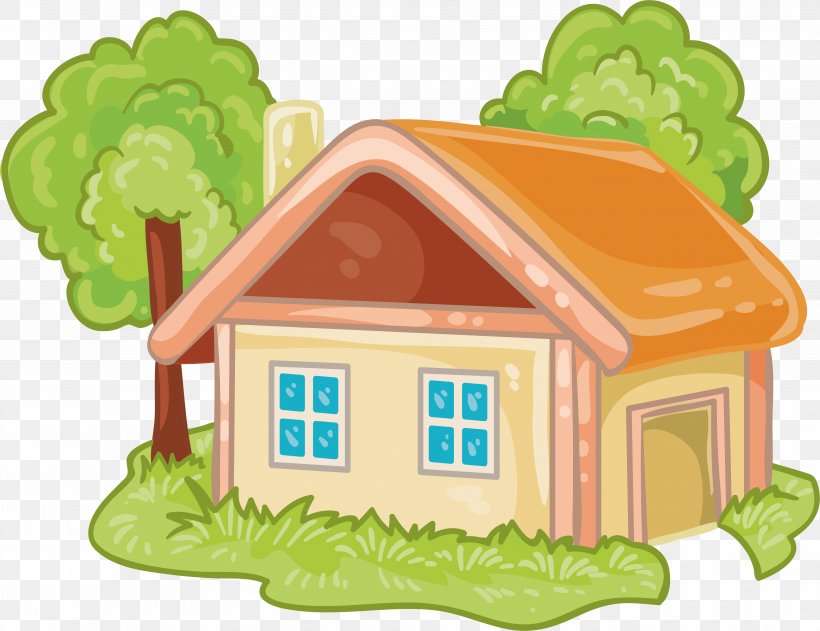 House Cartoon Log Cabin, PNG, 4124x3174px, House, Animation, Cartoon