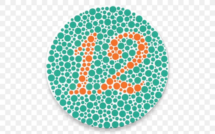 Ishihara Test Color Blindness Color Vision Deuteranopia Protanopia, PNG, 512x512px, Ishihara Test, Aqua, Area, Bluegreen, Color Download Free