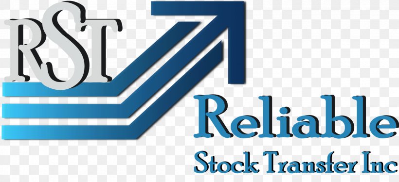 Reliable Stock Transfer Inc Stock Transfer Agent Security Blockchain Evolution Inc., PNG, 2400x1100px, Stock Transfer Agent, Area, Banner, Blue, Brand Download Free