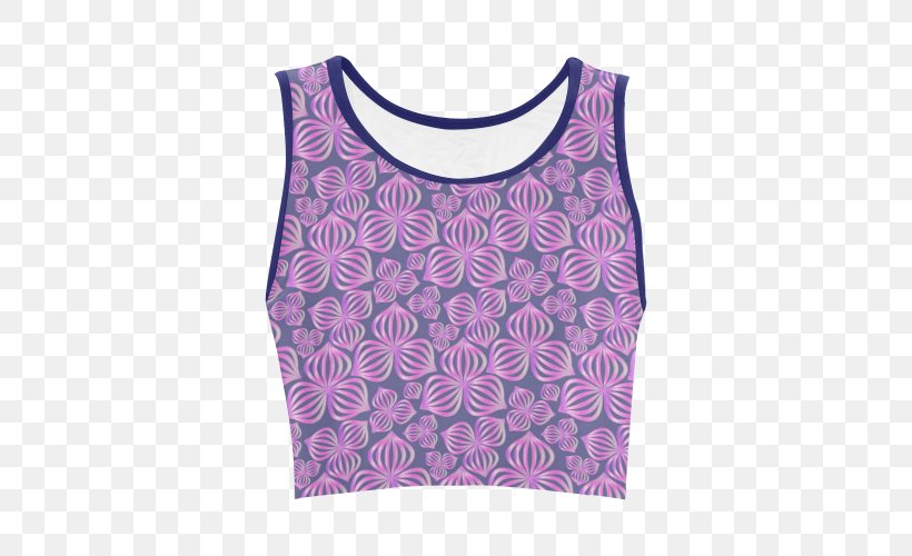 T-shirt Sleeve Crop Top Gilets, PNG, 500x500px, Watercolor, Cartoon, Flower, Frame, Heart Download Free