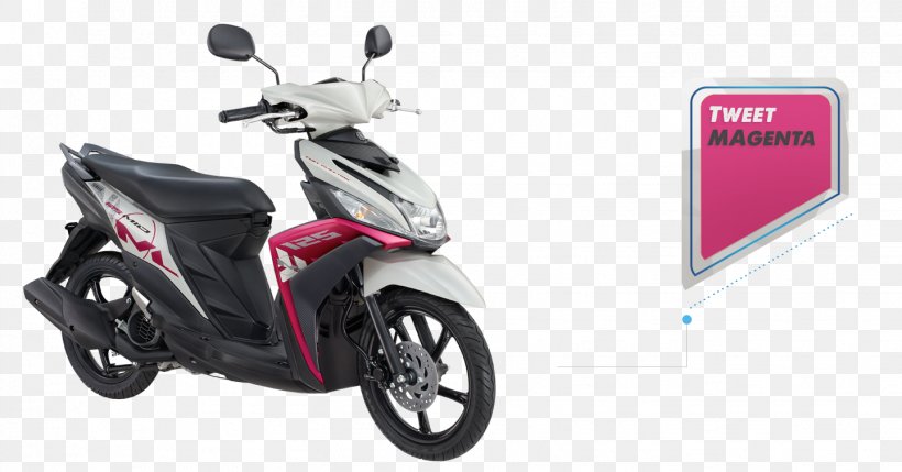 Yamaha Mio M3 125 Motorcycle Scooter PT. Yamaha Indonesia Motor Manufacturing, PNG, 1441x754px, Yamaha Mio, Aircooled Engine, Automotive Exterior, Automotive Lighting, Bicycle Accessory Download Free