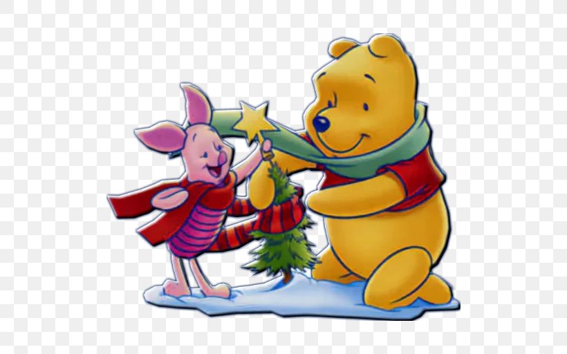 Winnie-the-Pooh Piglet Tigger Eeyore Christmas, PNG, 512x512px, Winniethepooh, Art, Carnivoran, Cartoon, Christmas Download Free