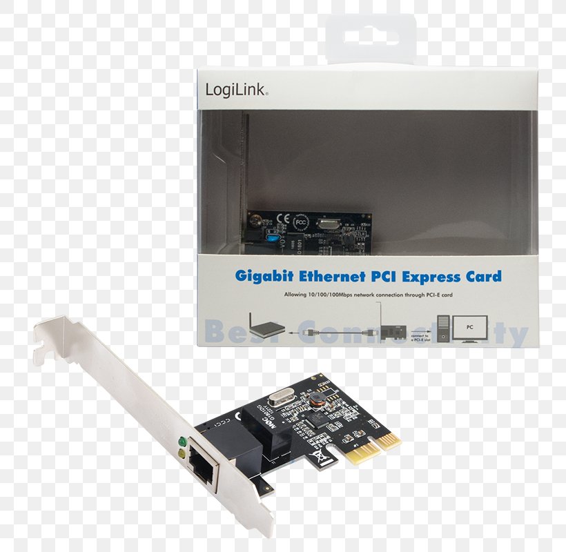 Network Cards & Adapters PCI Express Conventional PCI Gigabit Ethernet, PNG, 800x800px, Network Cards Adapters, Adapter, Computer, Conventional Pci, Edge Connector Download Free