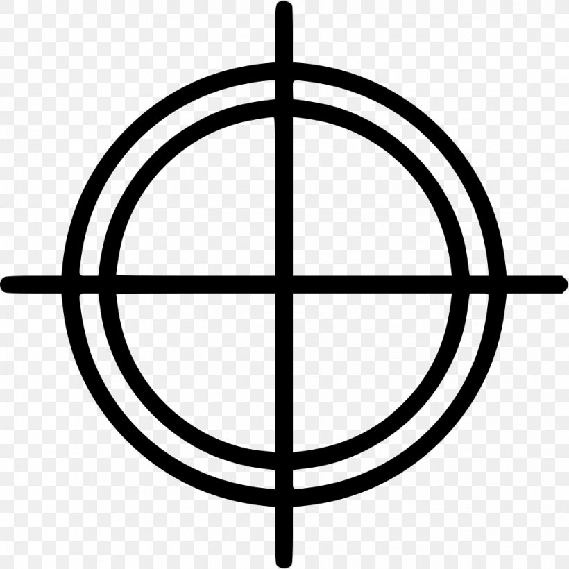 Goal Target, PNG, 981x982px, Computer Software, Area, Black And White, Line Art, Symbol Download Free