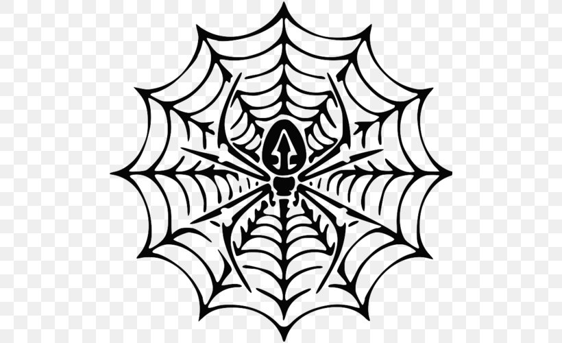 Spider Web Coloring Book Southern Black Widow Spider-Man, PNG, 500x500px, Spider, Area, Artwork, Black And White, Child Download Free