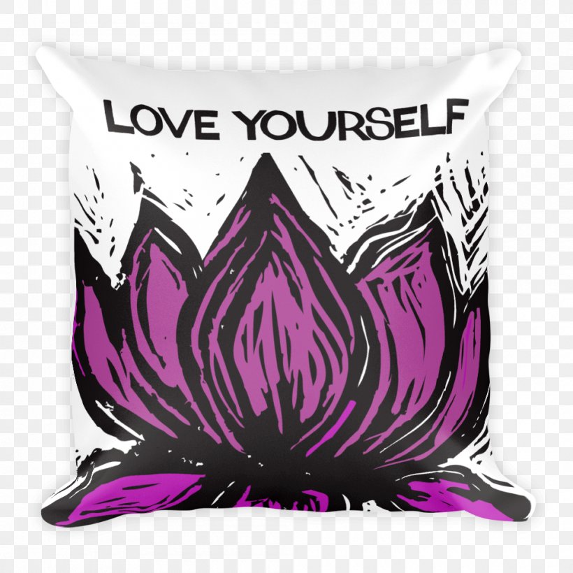 Throw Pillows Love Yourself Cushion Yogi, PNG, 1000x1000px, Pillow, Baseball Cap, Chino Cloth, Clothing Accessories, Cushion Download Free