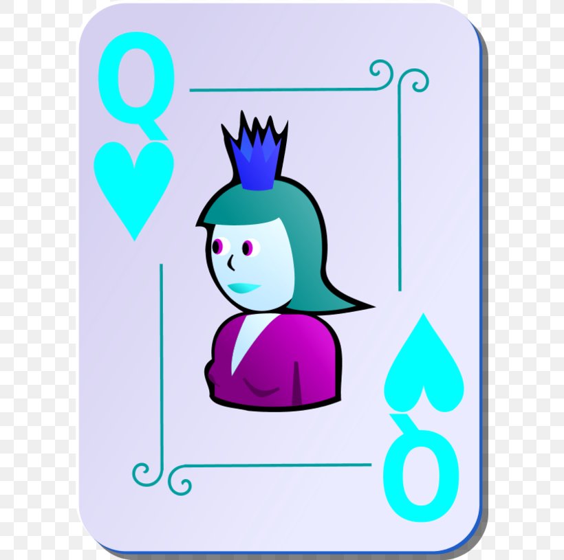 Queen Of Hearts Playing Card Clip Art Png 600x815px Queen Of