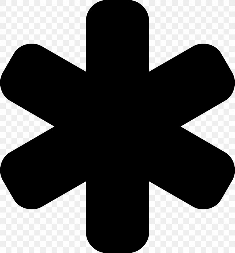Asterisk Clip Art, PNG, 912x980px, Asterisk, Black And White, Cross, Digital Signal 1, Font Awesome Download Free