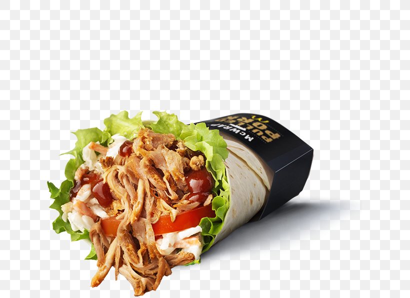 Wrap Pulled Pork Fast Food McDonald's Recipe, PNG, 800x596px, Wrap, Apple Pie, Cuisine, Dish, Fandom Download Free