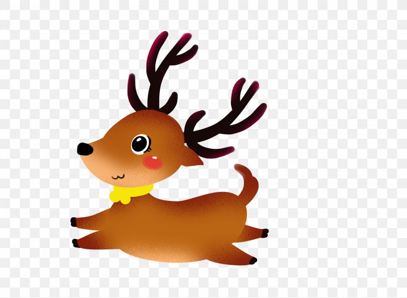 Santa Claus Reindeer Christmas Day Image, PNG, 2048x1503px, Santa Claus, Alces, Animal Figure, Animation, Antler Download Free